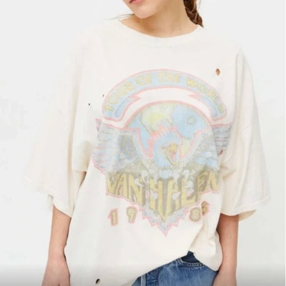 VAN HALEN Oversized Graphic T Shirt